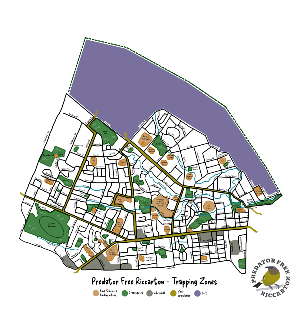Predator Free Riccarton map